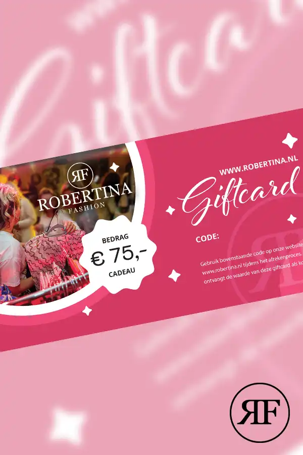 Giftcard Robertina Fashion 75 euro mode cadeaukaart